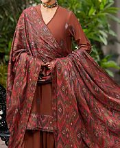 Bareeze Brown Lawn Suit- Pakistani Designer Lawn Suits