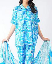 Turquoise Lawn Suit