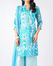 Turquoise Lawn Suit