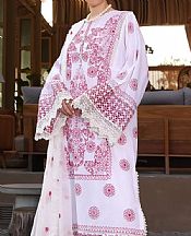 Bareeze Off White/Pink Lawn Suit- Pakistani Designer Lawn Suits