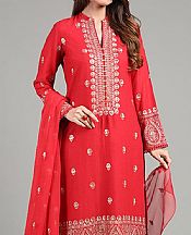 Bareeze Red Lawn Suit- Pakistani Lawn Dress