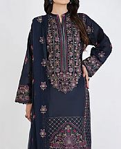 Bareeze Navy Blue Lawn Suit- Pakistani Lawn Dress