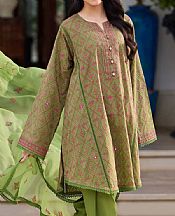 Bareeze Green Lawn Suit- Pakistani Lawn Dress