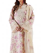 Bareeze Ivory/Lilac Lawn Suit- Pakistani Designer Lawn Suits
