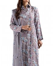 Bareeze Pastel Purple Linen Suit- Pakistani Winter Dress