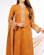 Safety Orange Lawn Suit- Pakistani Lawn Dress