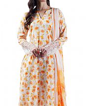 Bareeze Orange Lawn Suit- Pakistani Designer Lawn Suits