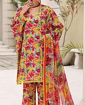 Bareeze Butterscotch Lawn Suit- Pakistani Lawn Dress