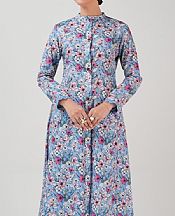 Bareeze Caroline Blue Khaddar Suit- Pakistani Winter Dress