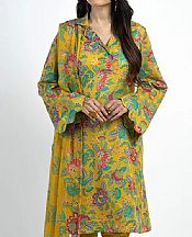 Bareeze Satin Sheen Gold Lawn Suit- Pakistani Lawn Dress