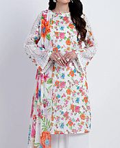 Bareeze Off White Lawn Suit- Pakistani Lawn Dress