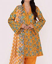 Bareeze Orange Lawn Suit- Pakistani Designer Lawn Suits