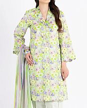 Bareeze Green Lawn Suit- Pakistani Designer Lawn Suits