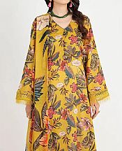 Bareeze Butterscotch Lawn Suit- Pakistani Lawn Dress