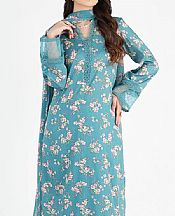 Bareeze Fountain Blue Lawn Suit- Pakistani Lawn Dress