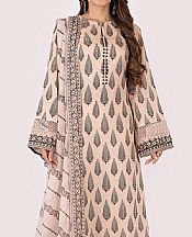 Bareeze Ivory/Black Lawn Suit- Pakistani Designer Lawn Suits