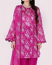 Bareeze Cerise Pink Lawn Suit- Pakistani Designer Lawn Suits