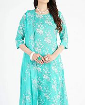 Bareeze Turquoise Lawn Suit- Pakistani Lawn Dress
