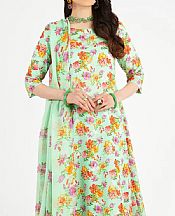 Bareeze Light Green Lawn Suit- Pakistani Designer Lawn Suits