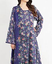 Bareeze Navy Blue Lawn Suit- Pakistani Lawn Dress