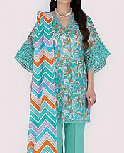 Bareeze Sea Green Lawn Suit- Pakistani Lawn Dress