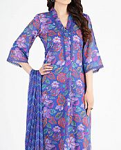 Bareeze Blue Lawn Suit- Pakistani Designer Lawn Suits