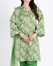 Bareeze Green Cambric Suit- Pakistani Lawn Dress