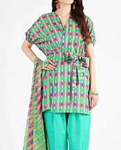 Bareeze Sea Green Lawn Suit- Pakistani Designer Lawn Suits