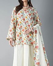 Bareeze Off White Khaddar Suit- Pakistani Winter Clothing