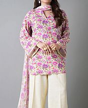 Bareeze Off White Khaddar Suit- Pakistani Winter Clothing