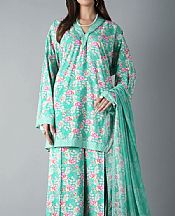 Bareeze Sea Green Jacquard Suit- Pakistani Winter Clothing