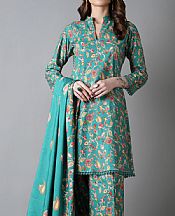 Bareeze Light Sea Green Jacquard Suit- Pakistani Winter Clothing