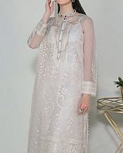 Baroque White Organza Suit- Pakistani Designer Chiffon Suit