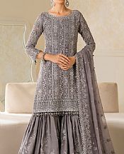 Baroque Grey Chiffon Suit- Pakistani Designer Chiffon Suit