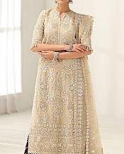 Baroque Tan Net Suit- Pakistani Chiffon Dress