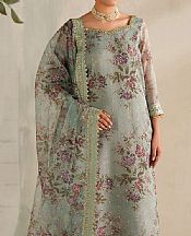 Baroque Sea Mist Net Suit- Pakistani Designer Chiffon Suit