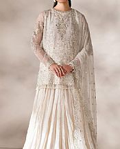 Baroque White Chiffon Suit- Pakistani Designer Chiffon Suit