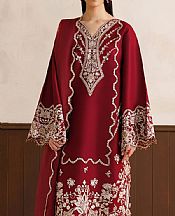 Baroque Maroon Lawn Suit- Pakistani Lawn Dress