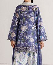 White/Blue Lawn Suit