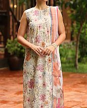 Baroque Off-white Lawn Suit- Pakistani Designer Lawn Suits