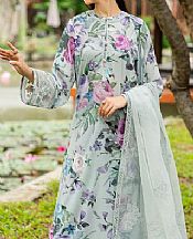 Baroque Light Turquoise Lawn Suit- Pakistani Designer Lawn Suits