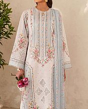 Baroque Off-white Lawn Suit- Pakistani Lawn Dress