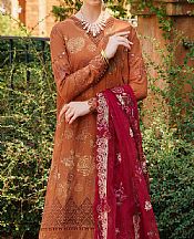 Baroque Rust/Vivid Burgundy Lawn Suit- Pakistani Designer Lawn Suits