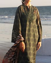Baroque Green Lawn Suit- Pakistani Lawn Dress