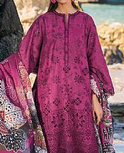 Baroque Raspberry Rose Lawn Suit- Pakistani Lawn Dress