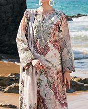 Baroque Off White Lawn Suit- Pakistani Lawn Dress