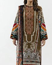 Beechtree Walnut Brown Khaddar Suit (2 Pcs)- Pakistani Winter Clothing