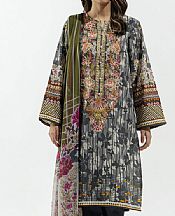 Grey Khaddar Suit (2 Pcs)- Pakistani Winter Clothing