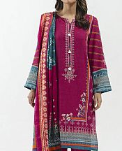 Magenta Karandi Suit- Pakistani Winter Clothing