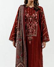 Maroon Khaddar Suit- Pakistani Winter Dress